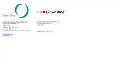 Desktop Screenshot of casanova.ch